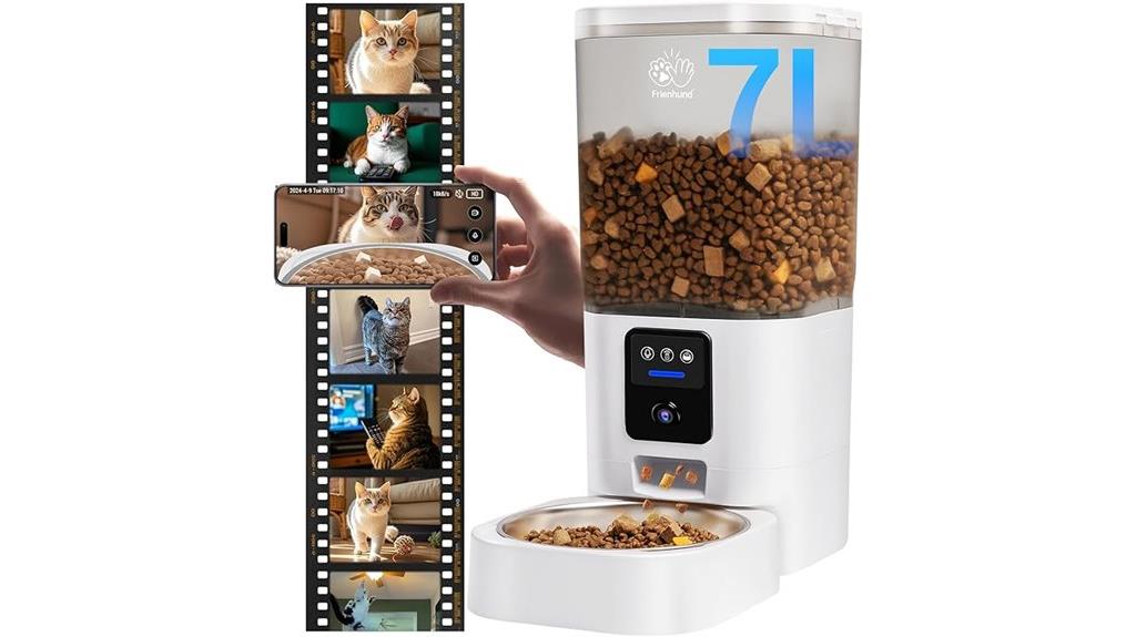 smart pet feeder camera