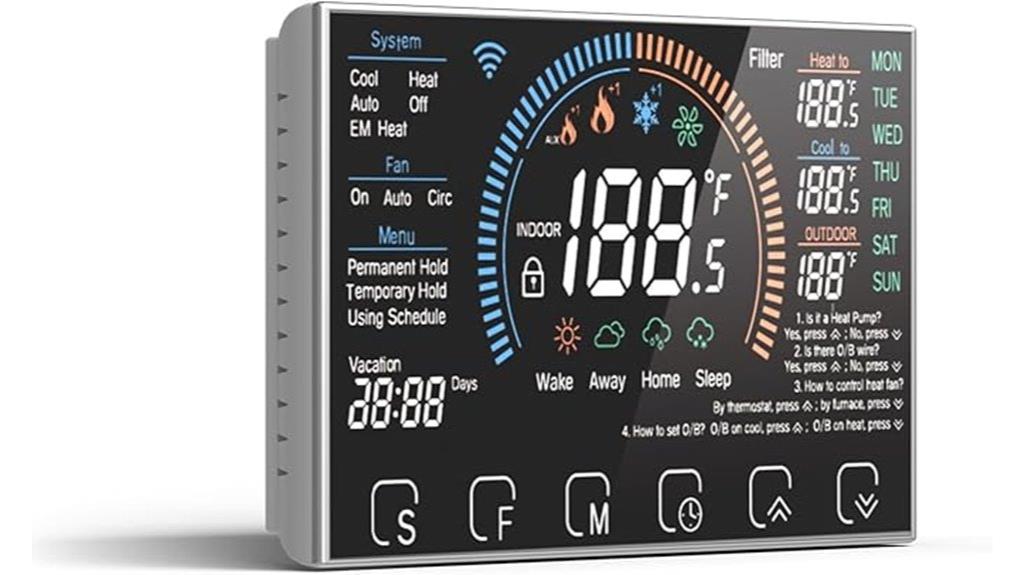 smart touchscreen voice thermostat
