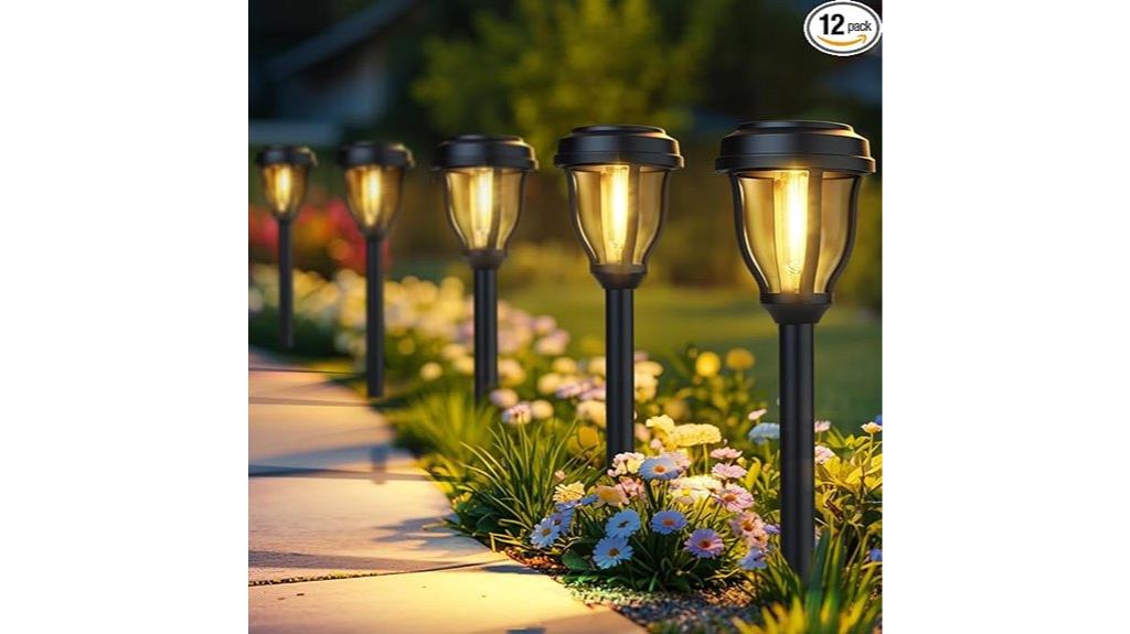 solar garden pathway lights