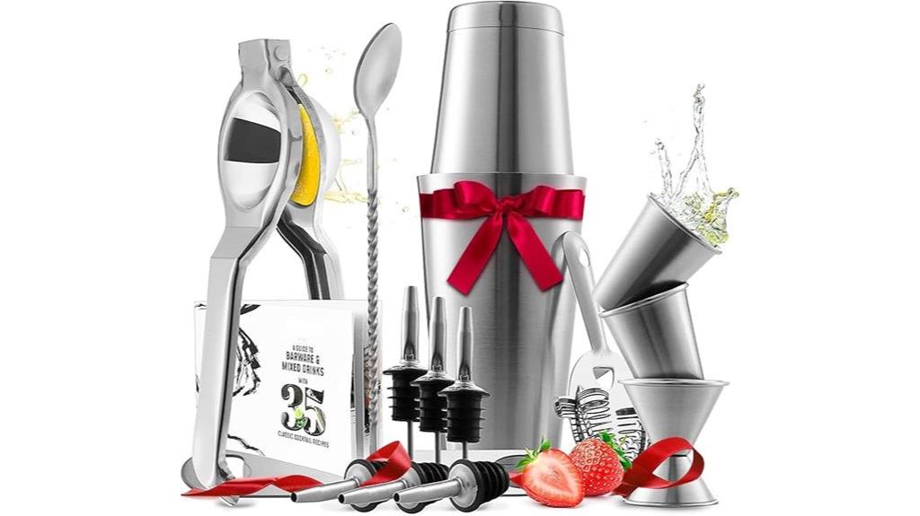 stainless steel bartender kit