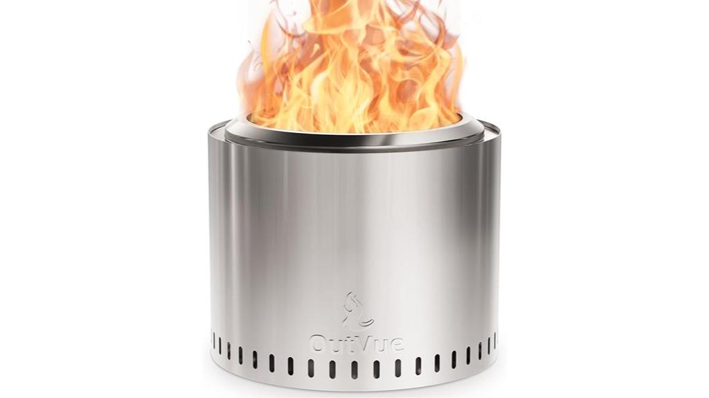 stainless steel smokeless fire pit