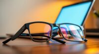 stylish blue light blocking glasses
