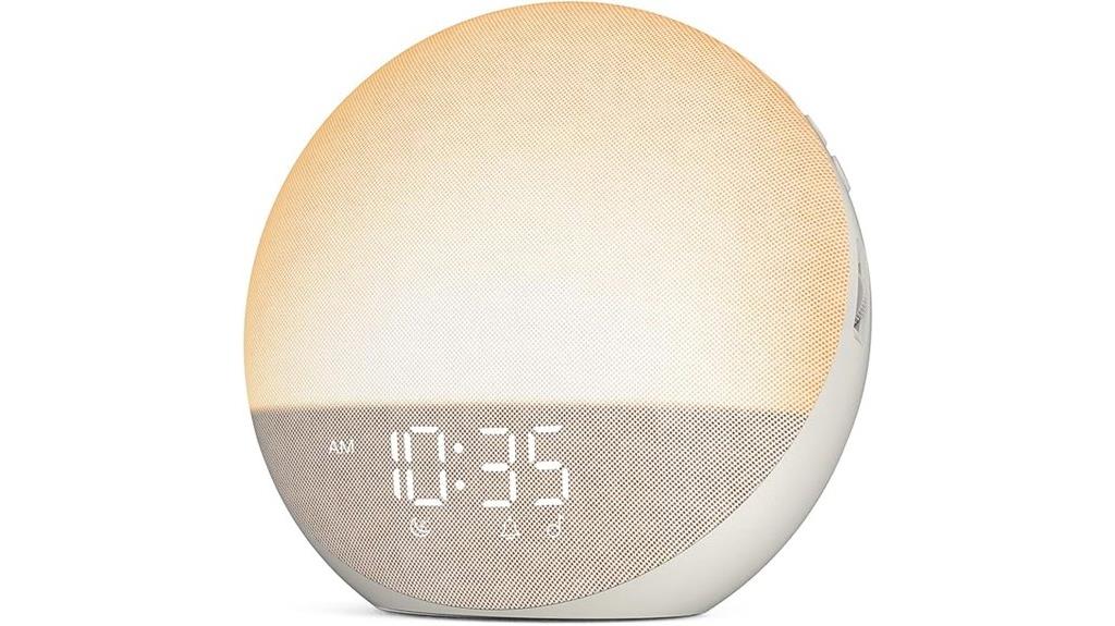 sunrise white noise dimmable