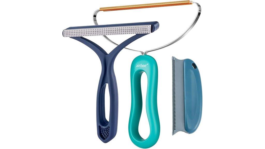 three pack pet hair removers