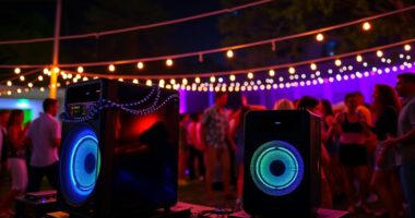 top light featured party speakers