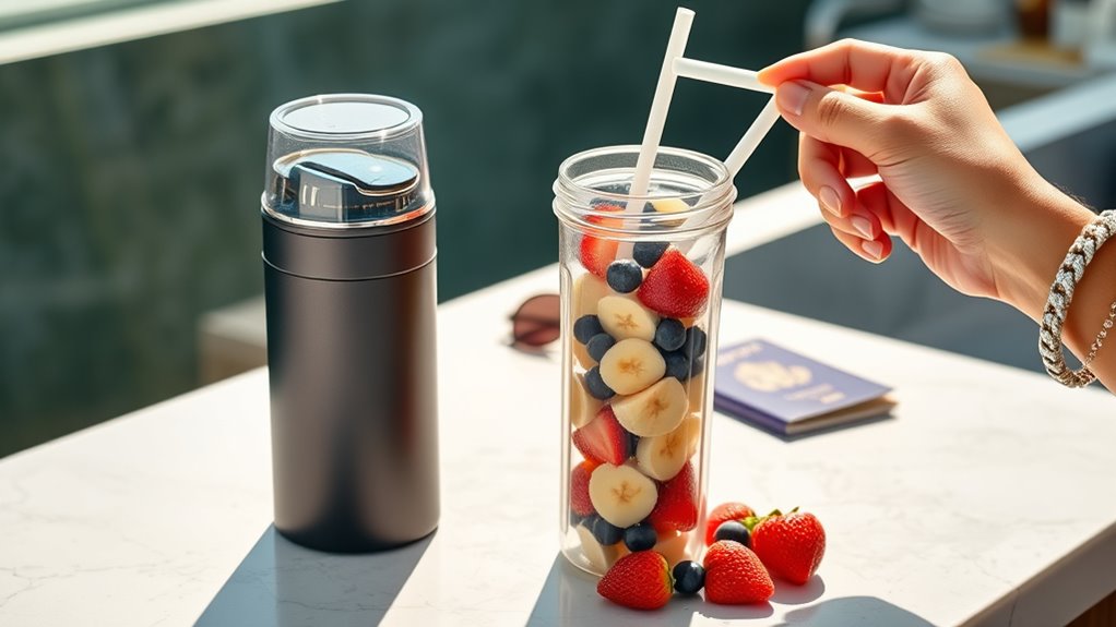 travel friendly compact blender