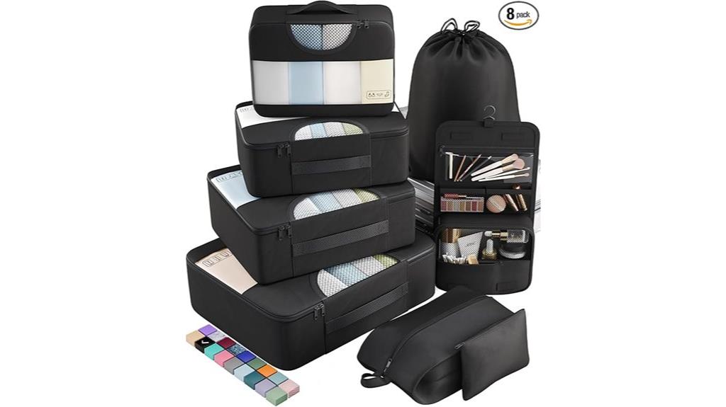 travel organizing cube set