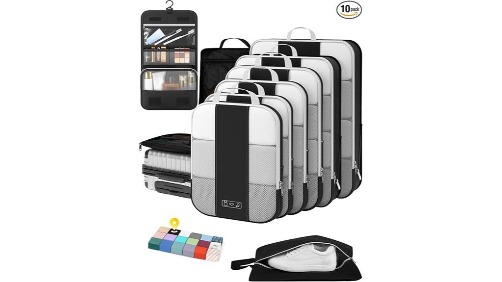 travel storage cube set