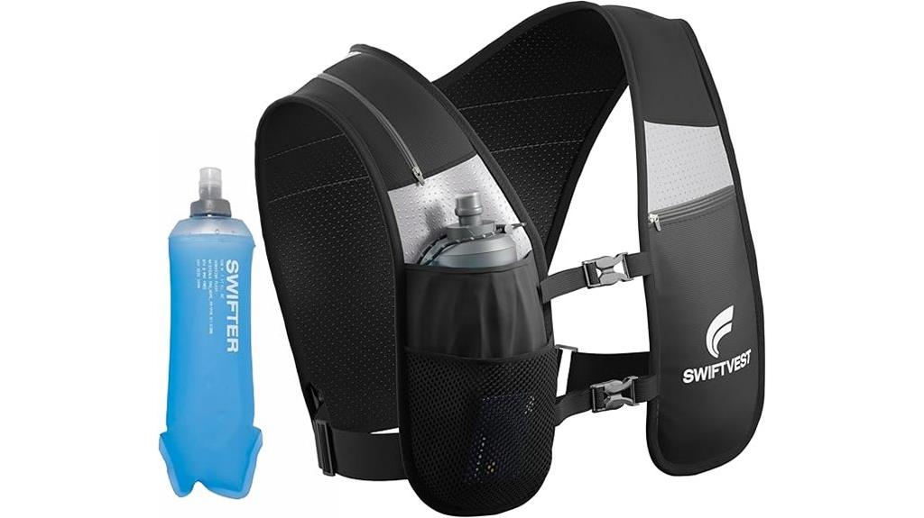 vest with water bottle