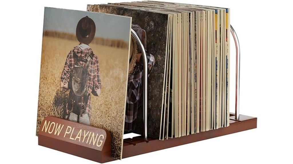 vinyl record storage stand