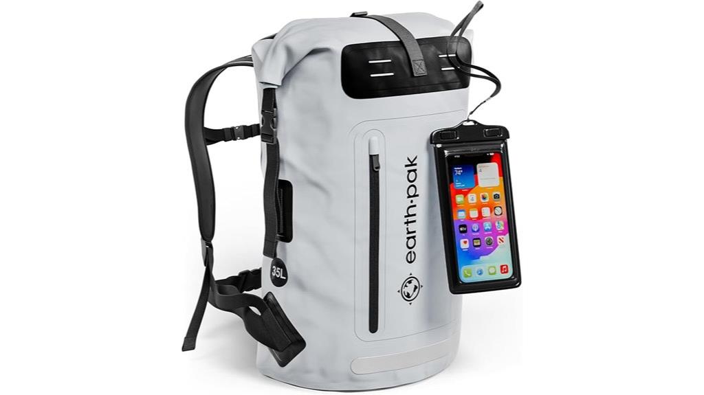 waterproof backpack by earth pak