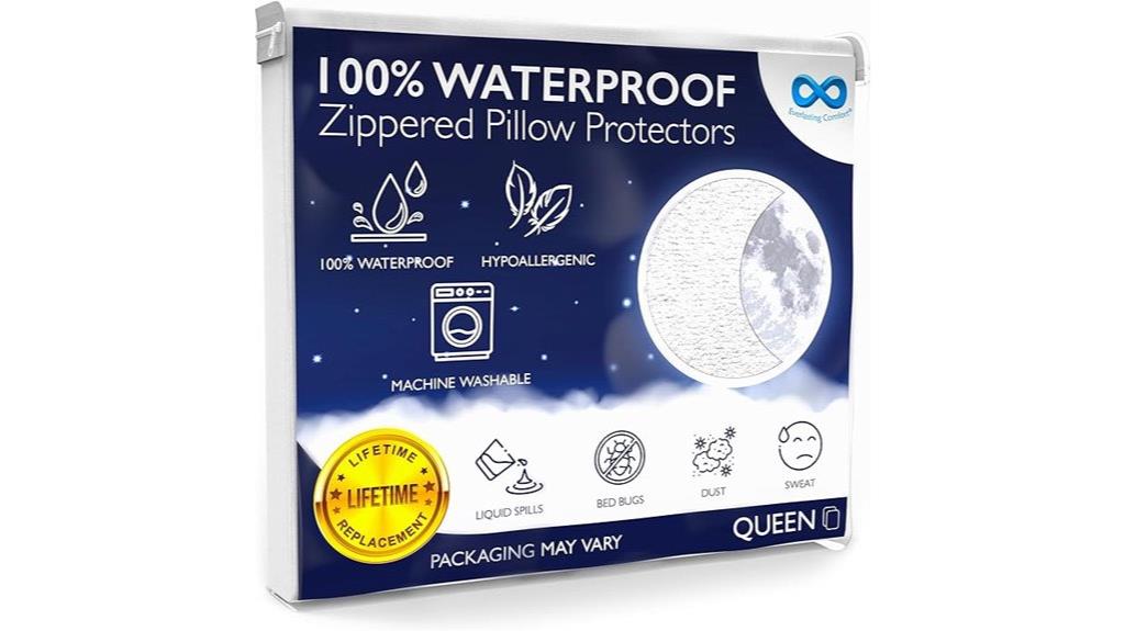 waterproof queen pillow protector