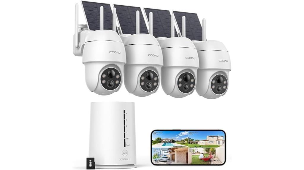 wireless 4mp solar camera system