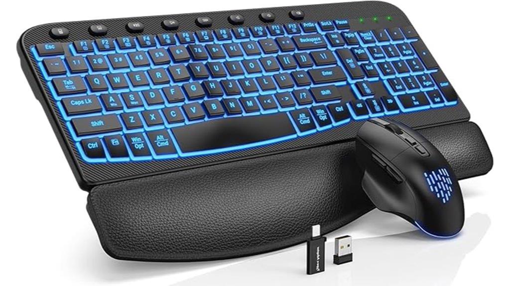 wireless black keyboard and mouse