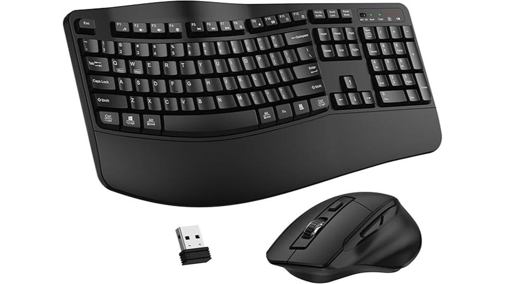 wireless full size keyboard combo