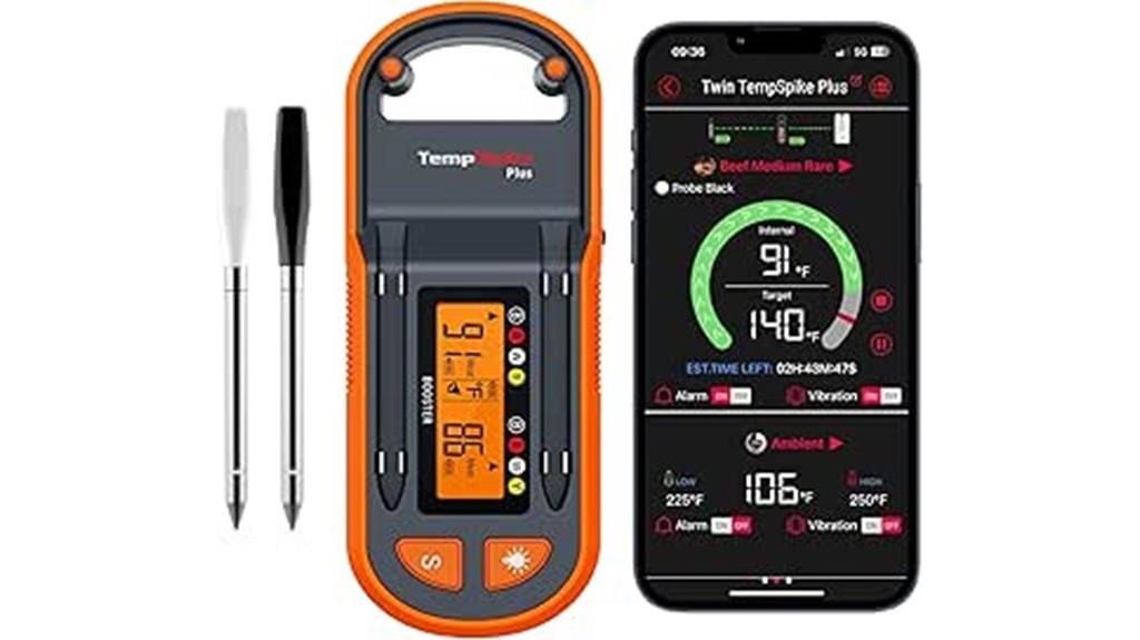 wireless meat thermometer with probes