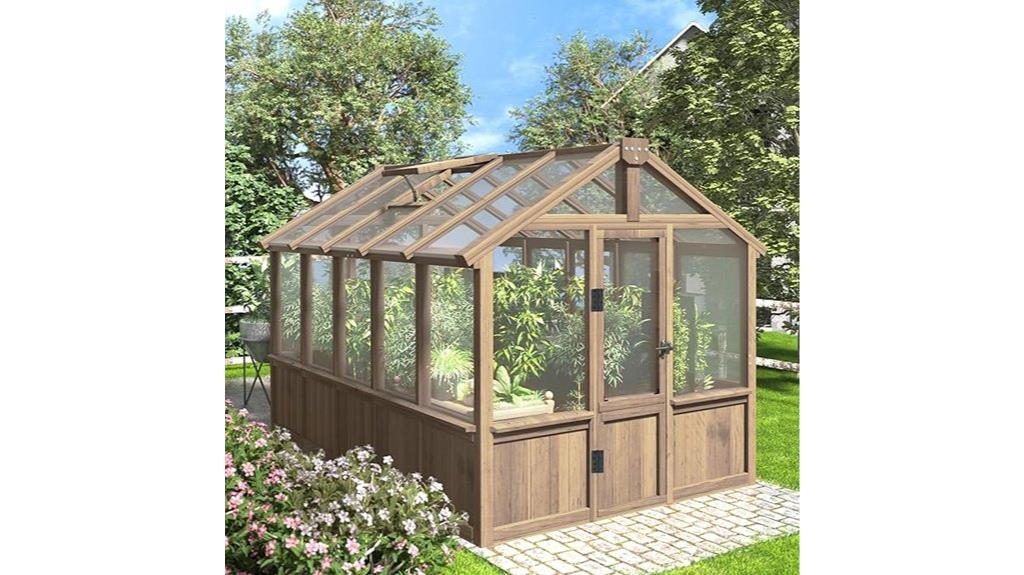 wooden greenhouse for outdoors