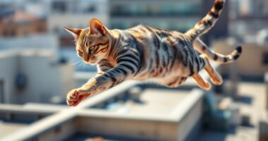 cats righting reflex enables landing