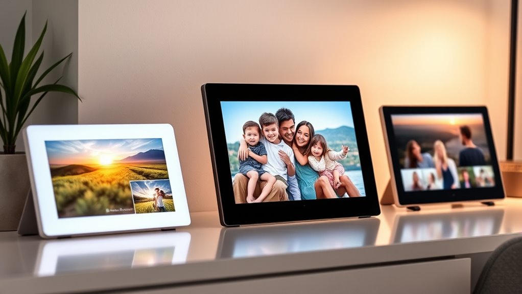 email enabled digital photo frames