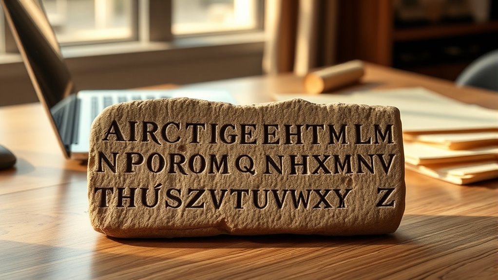 evolution of alphabet symbols