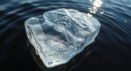 ice expands when freezing