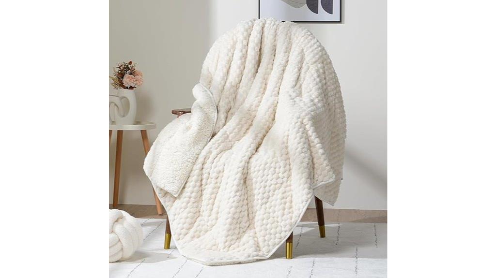 large weighted fleece blanket