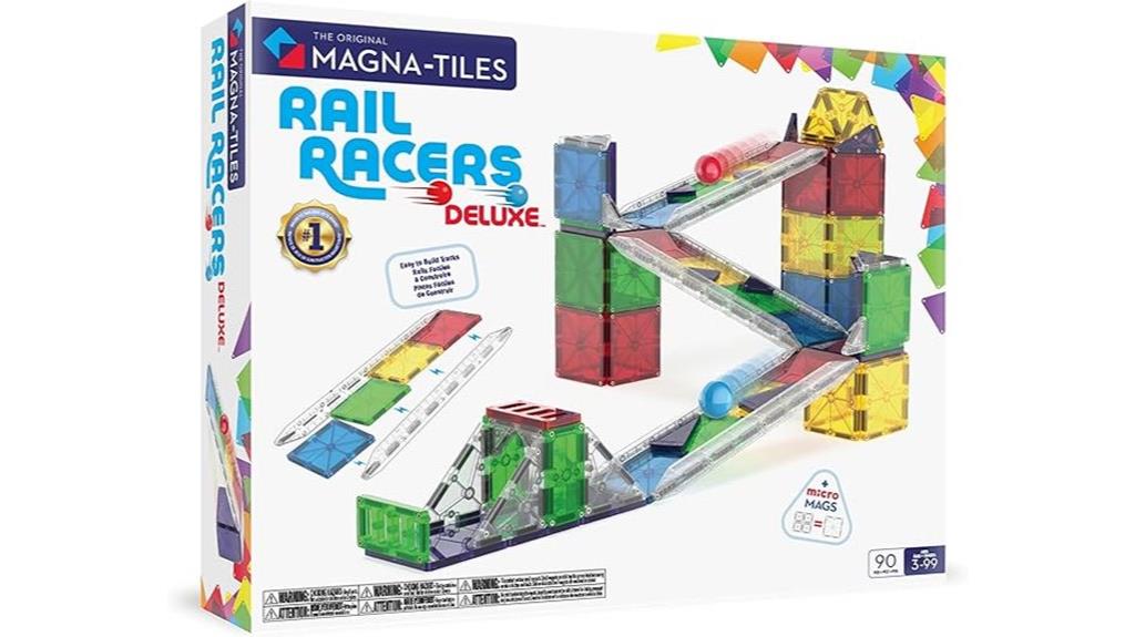 magnetic rail race set