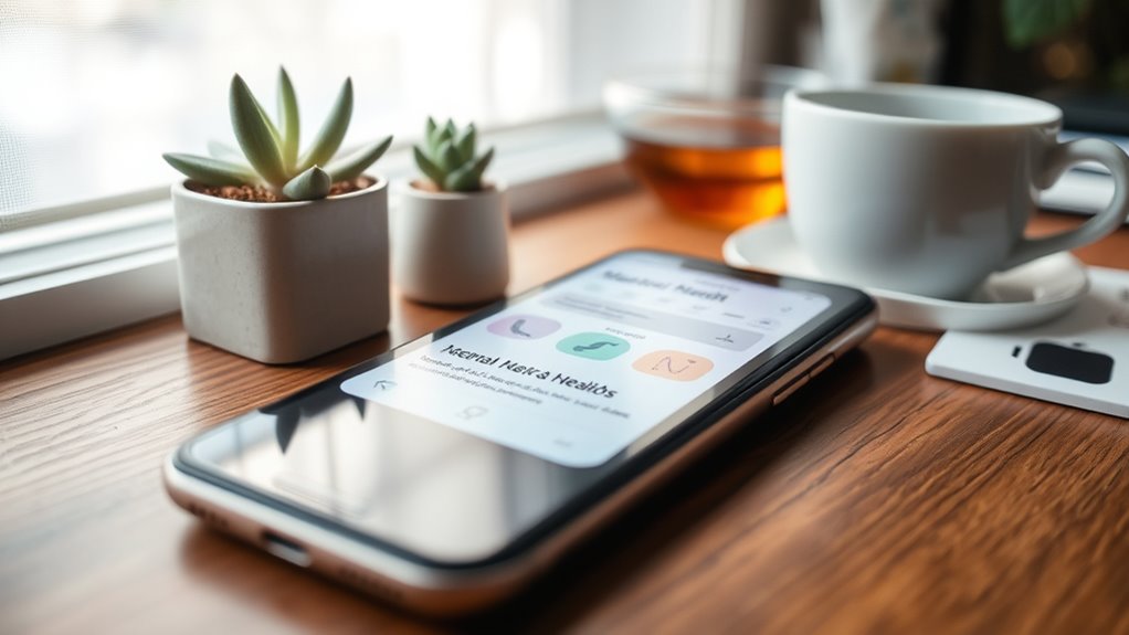 mental health app features