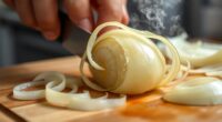onions release irritating gases