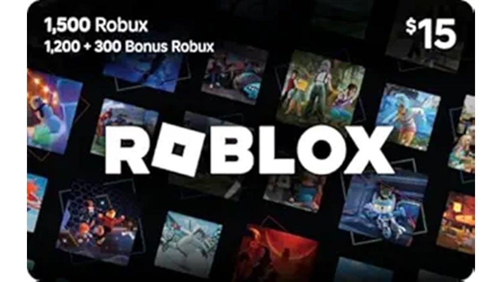 roblox gift card 1500 robux