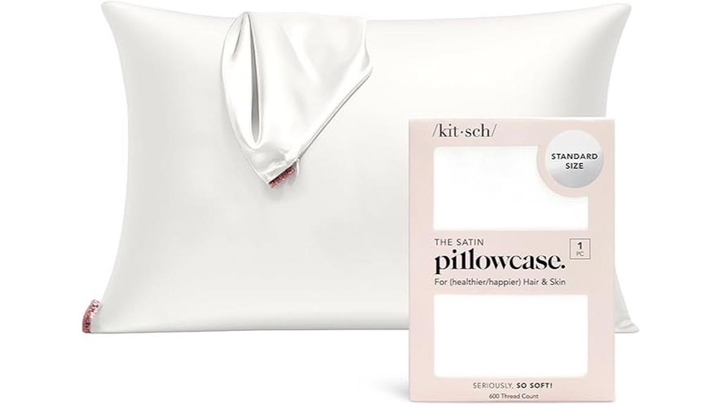 silk like satin pillowcase with zipper