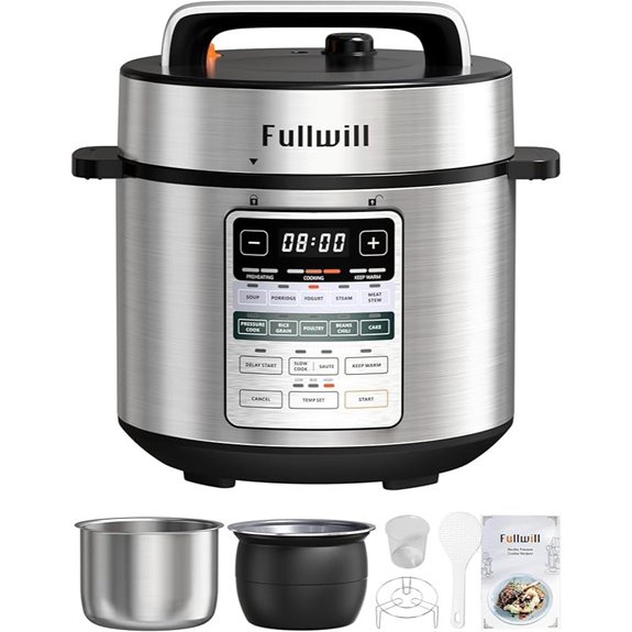 Fullwill 12-in-1 Electric Pressure Cooker 11QT
