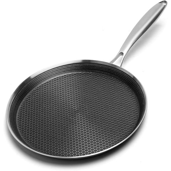 Innerwell 12-Inch Nonstick Crepe Pan for All Stoves