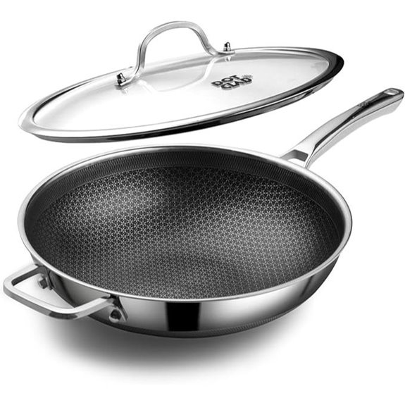 Hybrid 12-Inch Nonstick Wok with Lid