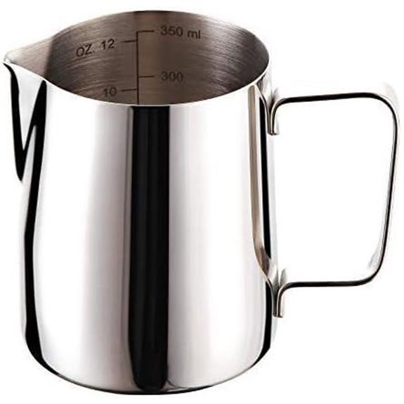 12oz Stainless Steel Milk Frothing Pitcher