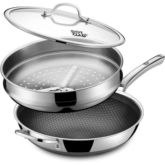 13-Inch Nonstick Hybrid Wok with Lid and Steamer
