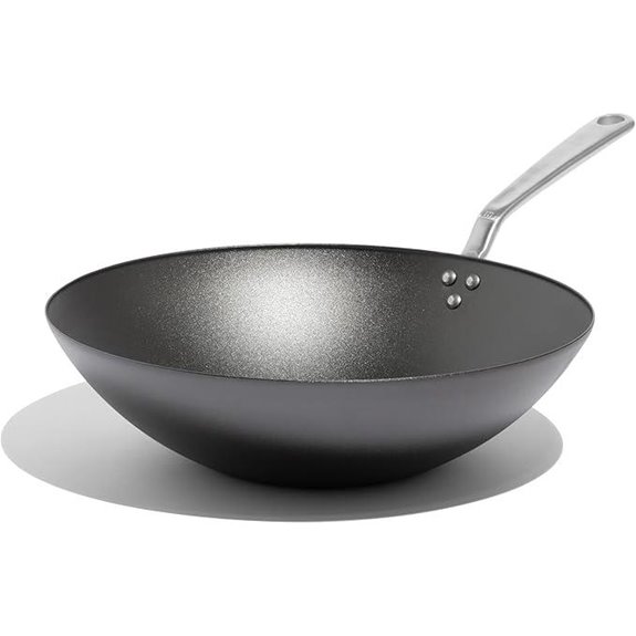 Made In Cookware 13 Seasoned Carbon Steel Wok