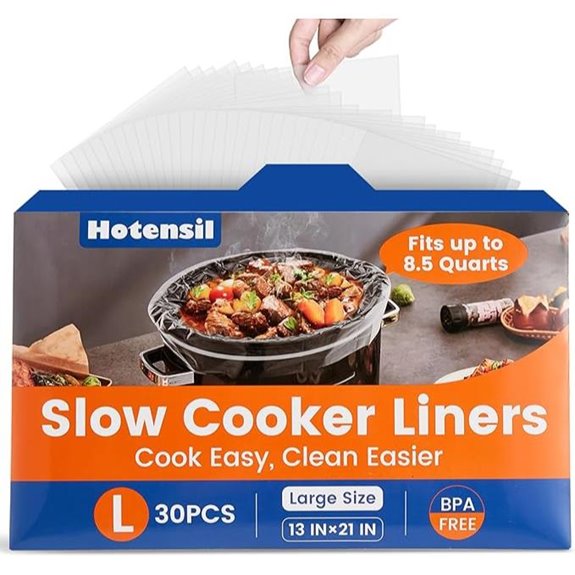 Hotensil 13x21 Slow Cooker Liners (30 Count)