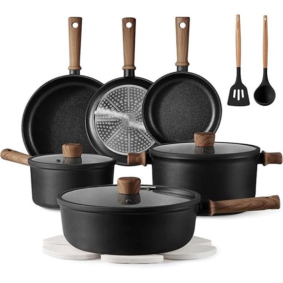 CAROTE Nonstick Cookware Set 16-Piece