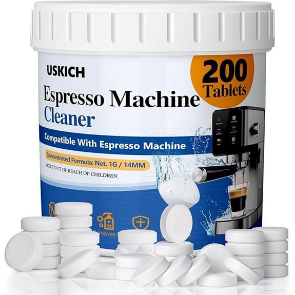 Espresso Machine Cleaning Tablets 200 Pack Universal