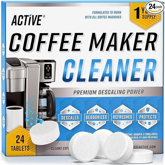 Coffee Machine Descaler Tablets – 24 Count