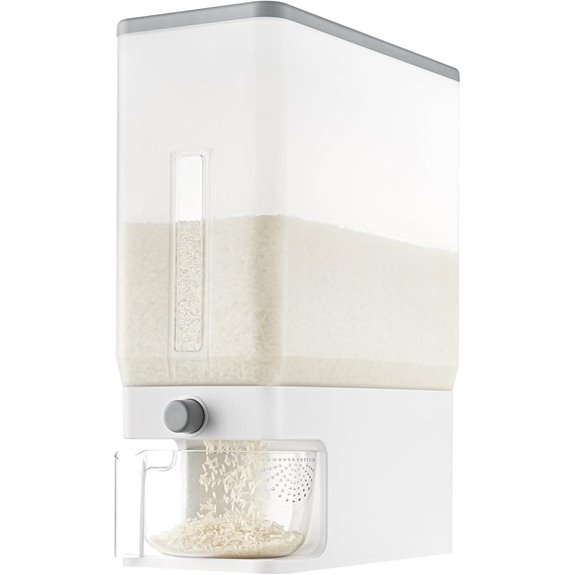Lifewit 25 Lb Rice Dispenser with Measuring Cup