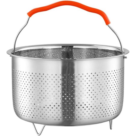 Hemoton 8.5 Inch Stainless Steel Steamer Basket
