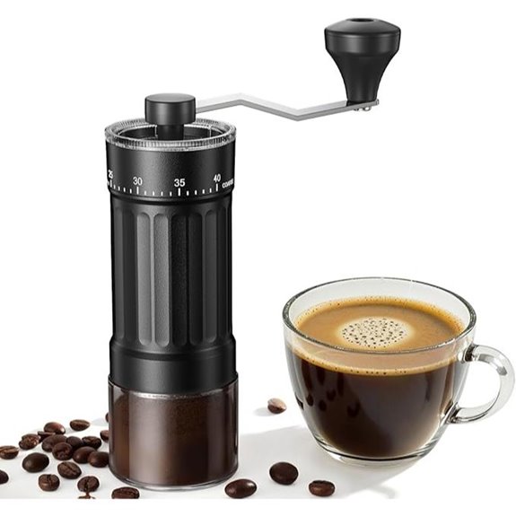 Mini Manual Coffee Grinder with Adjustable Settings