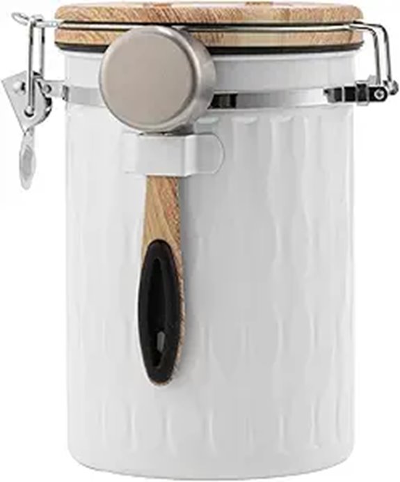TEDSWAIT Airtight Coffee Storage Canister with Scoop