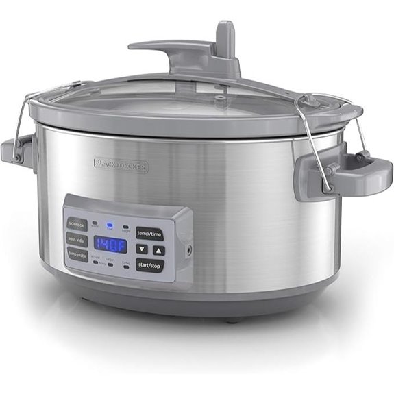 BLACK+DECKER 7-Quart Digital Slow Cooker with Probe