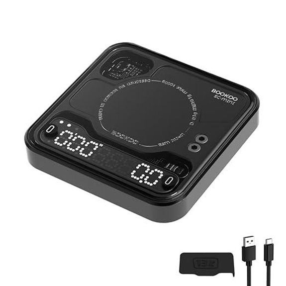 BOOKOO Bluetooth Coffee Scale with Timer and Flow Mode