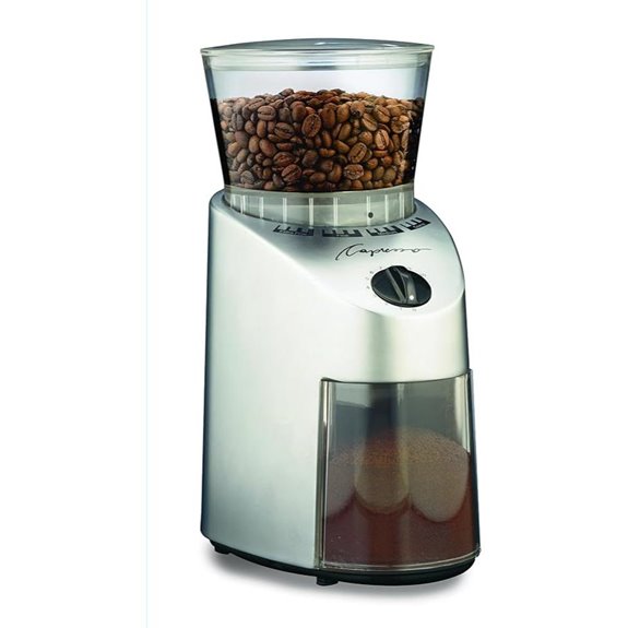 Capresso 560Infinity Conical Burr Grinder Brushed Silver 8.5-Ounce