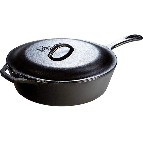 Lodge 5 Qt Cast Iron Skillet with Lid