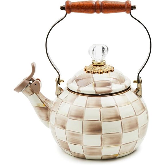 MACKENZIE-CHILDS Enamel Whistling Tea Kettle